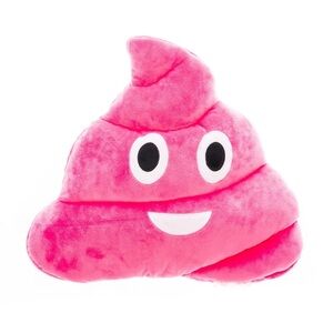 Pink Poop Emoji Pillow